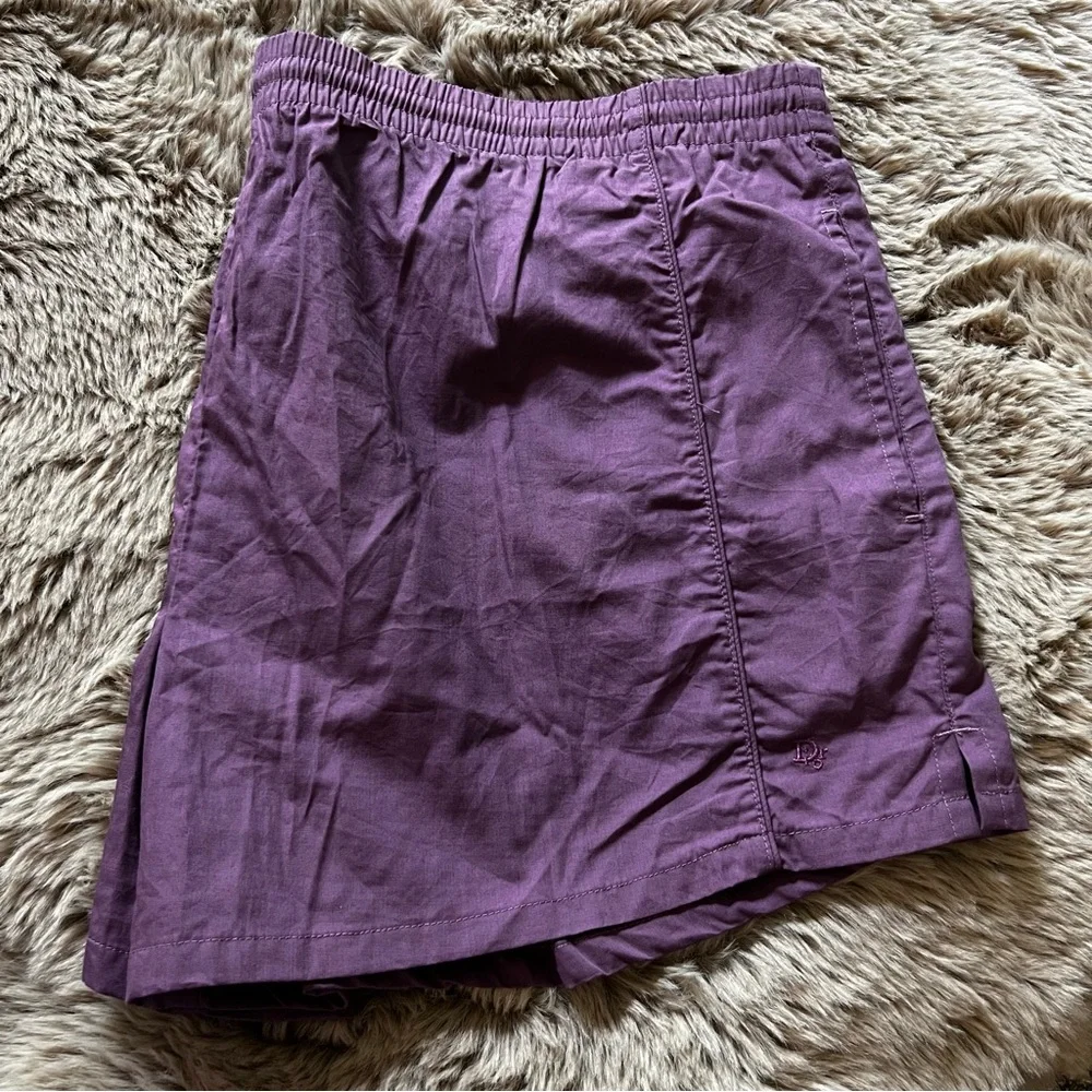 Men’s Vintage Christian Dior Lined Trunks Eggplant - Picture 1 of 4